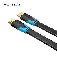 Hdmi кабель для телевизора 2.0 кабель Vention PVC Upgrade черный в оплетке 1.5 м (AAKBF) SCC