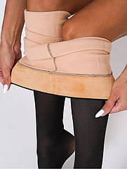 Колготки капронові Зимові утеплені флісом, Колготи на густому флісі, Термо колготи 42-46