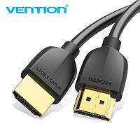 Hdmi кабель для телевизора 2.0 кабель Vention черный в оплетке 1.5 м (AAIBF) SCC