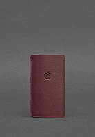 Шкіряний чохол для iPhone 11 Бордовий