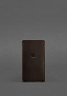 Шкіряний чохол для iPhone 13 Темно-коричневий Краст