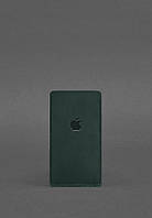 Шкіряний чохол для iPhone 12 Зелений Crazy Horse