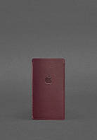 Шкіряний чохол для iPhone 13 Бордовий