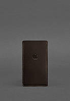 Шкіряний чохол для iPhone 11 Темно-коричневий Краст