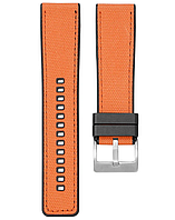 Ремешок каучук + ткань для Huawei Watch GT 2 46 мм / GT2 Pro / GT 2e / Watch 3 / Watch 3 Pro Оранжевый