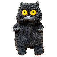 М'яка іграшка "Товстий кіт" K15214, 40 см (Сірий)