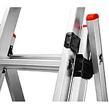 Драбина алюмінієва 3-секційна Квітка PRO (3х9 щаблів) (110-9309), фото 2