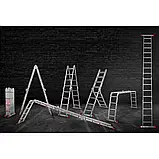 Драбина-трансформер алюмінієва Квітка Heavy Duty (4х4 щаблі) (110-9604), фото 4