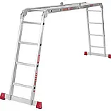 Драбина-трансформер алюмінієва Квітка Heavy Duty (4х4 щаблі) (110-9604), фото 5