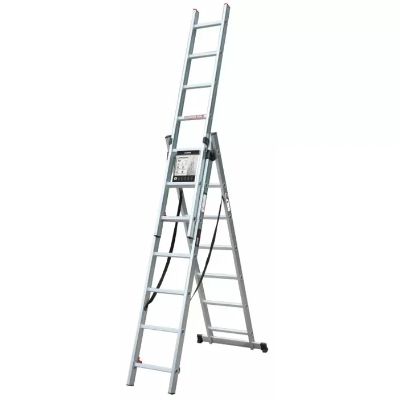 Драбина алюмінієва 3-секційна LADDER STANDARD (3х11 щаблів) (190-9311)
