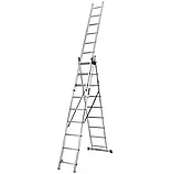 Драбина алюмінієва 3-секційна LADDER STANDARD (3х11 щаблів) (190-9311), фото 7