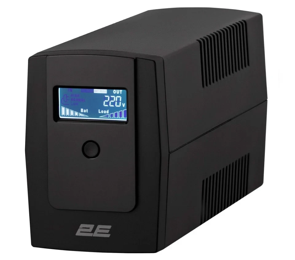 Лінійно-інтерактивне ДБЖ 2E DD650, 650VA/360W, LCD, USB, 2XSCHUKO (2E-DD650)