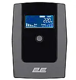 Лінійно-інтерактивне ДБЖ 2E DD650, 650VA/360W, LCD, USB, 2XSCHUKO (2E-DD650), фото 3