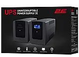 Лінійно-інтерактивне ДБЖ 2E DD650, 650VA/360W, LCD, USB, 2XSCHUKO (2E-DD650), фото 5