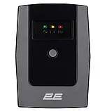 Лінійно-інтерактивне ДБЖ 2E ED650 650VA/360W LED 2XSCHUKO (2E-ED650), фото 3