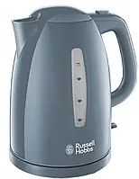 Електрочайник Russell Hobbs Textures, 1.7л, пластик, сірий