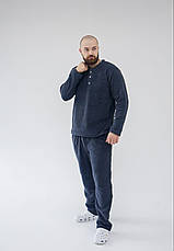 Піжама чоловіча флісова домашній теплий костюм.р.XL,2XL,3XL,4XL, фото 6