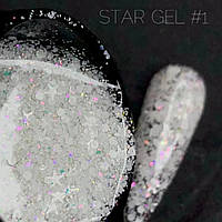 Star gel 1 Crooz гель для наращивания и дизайна ногтей объем 5 мл цвет белый