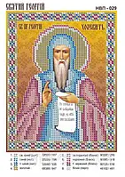 Схема для вышивки бисером иконы. Святой Георгий