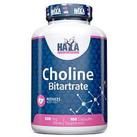 Комплекс для шкіри, волосся, нігтів Haya Labs Choline Bitartrate 500 mg 100 Caps