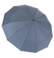 Парасолька унісекс Parachase No3260 автомат 12 спиць антивітер сіра