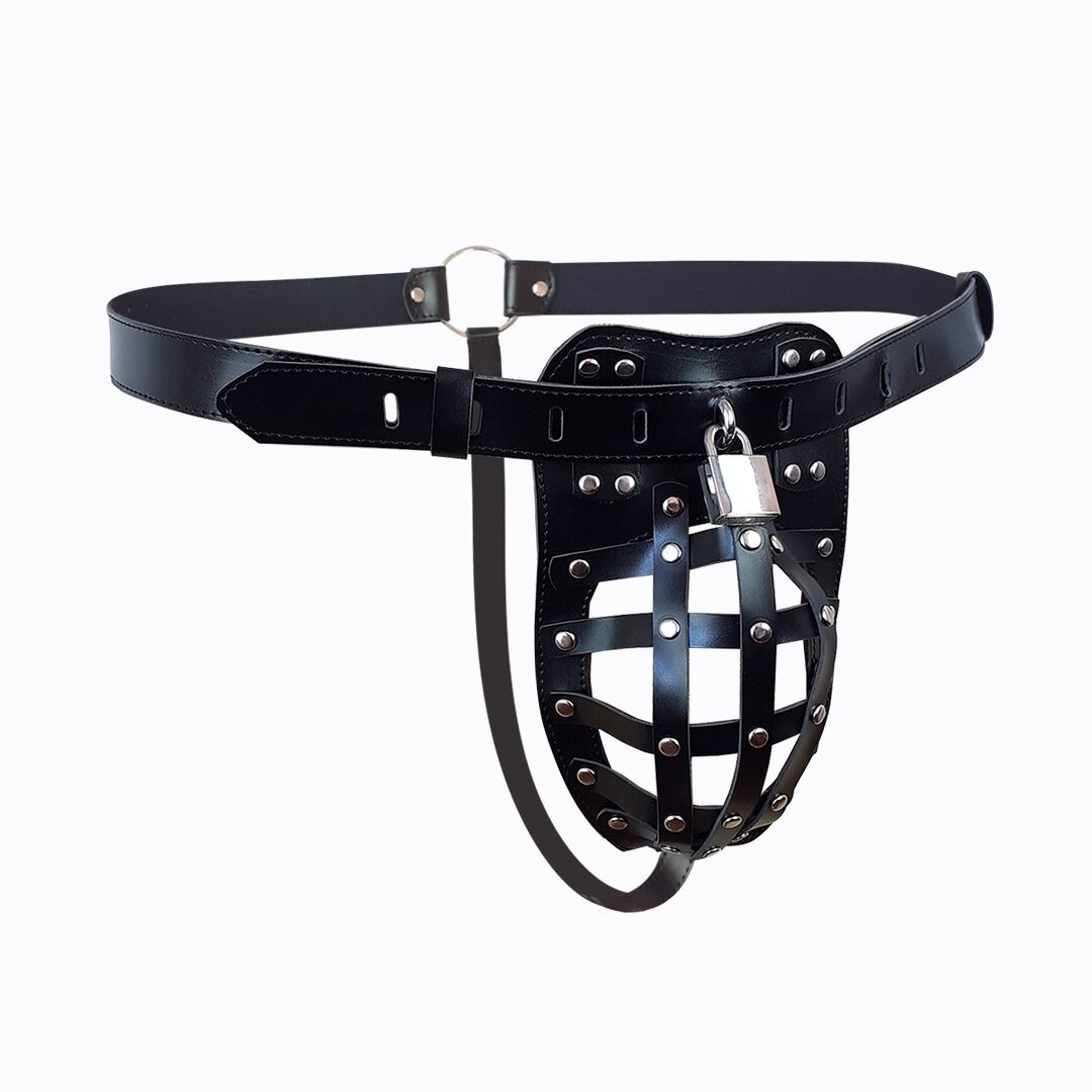 Чоловічий пояс вірності Art of Sex — Vartal, натуральна шкіра, фото 1