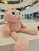 М'яка іграшка кролик/заєць, плюшева дитяча іграшка тягучка антистрес 89 см, Подарунок На День Народження, Рожевий