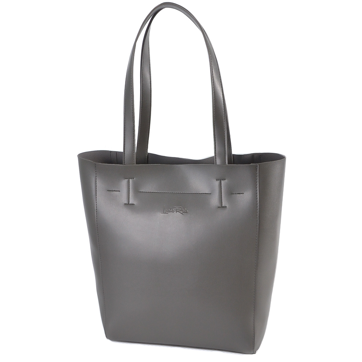 ГРАФІТ — фабрична сумка-шопер із простим кроєм і мінімальним оздобленням (Луцьк, 518)