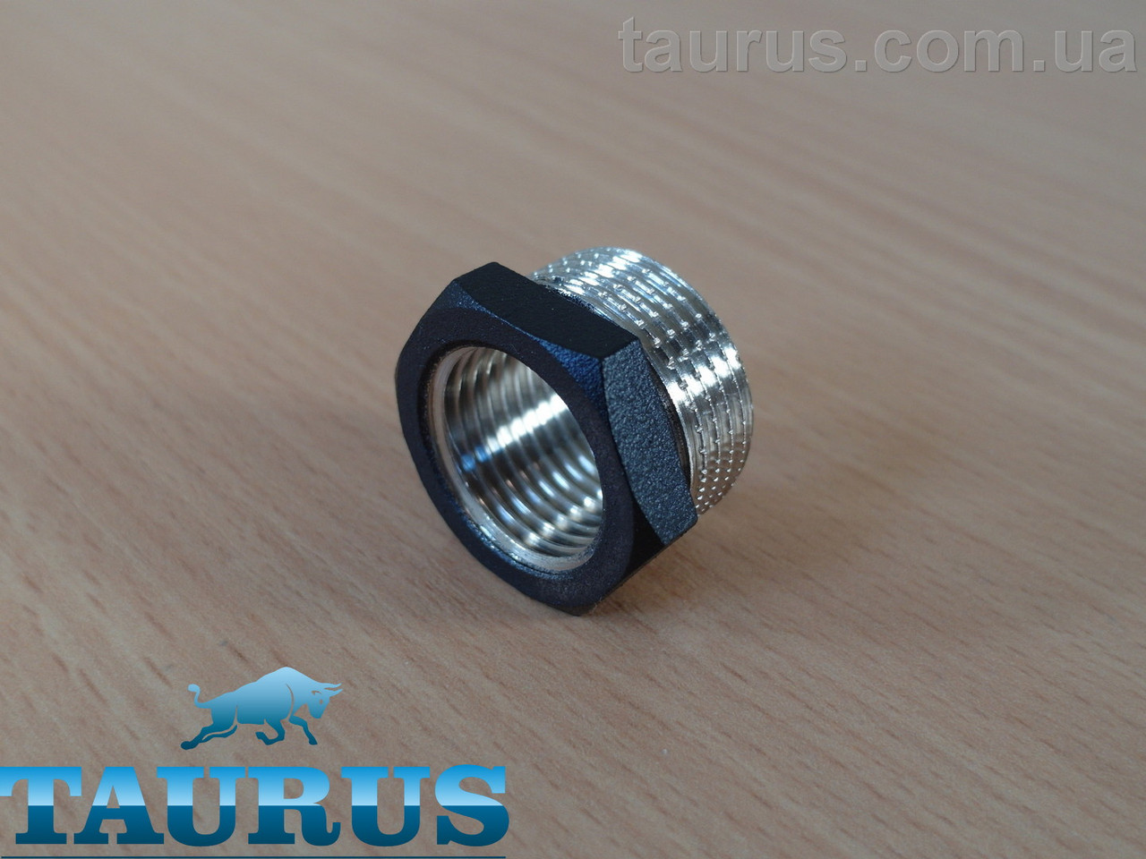 Перехід чорний із різьбою 1/2" внутрішня 3/4" зовнішня; ThermoPulse Black Adapter 3/4Н-1/2В
