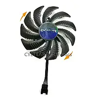 Кулер для відеокарти 87 мм Gigabyte PLD09210S12HH (T129215SU / PLA09215S12H) кріплення 40*40*40 мм 4 pin новий
