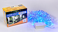 Гирлянда внешняя DELUX ICICLE С, 100 LED, 3.2x0.7m, синий/прозрачный, IP20