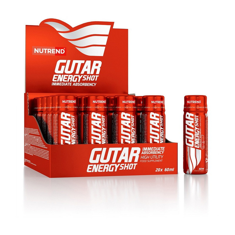 Энергетик для спорта Gutar Energy Shot (20*60 ml), Nutrend Найти - фото 1 - id-p2022755410