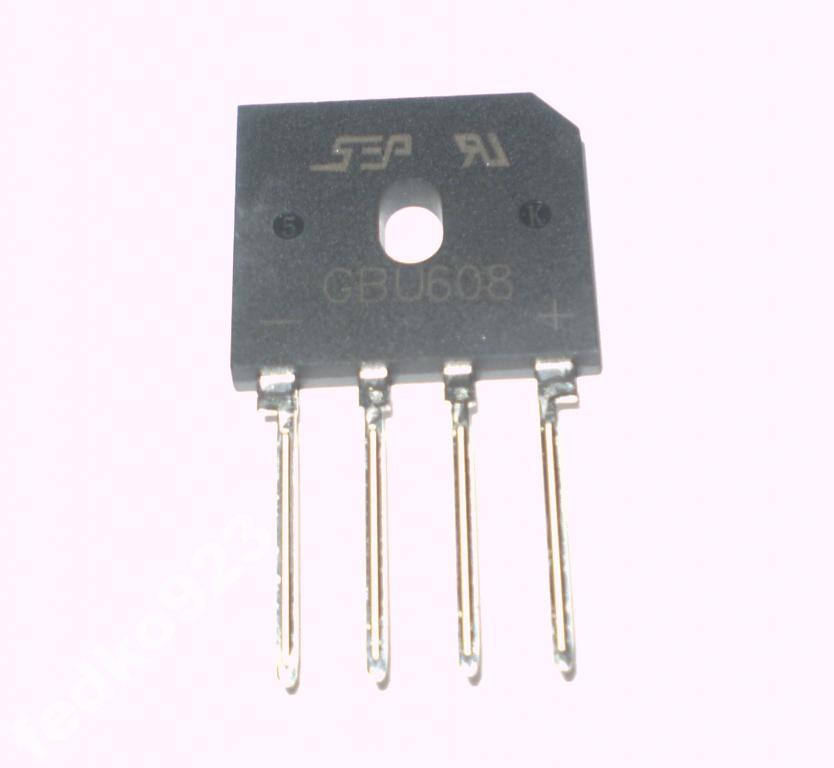 Діодний міст GBU608 800v 6A (800в, 6А) новий