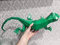 PaperKhan Конструктор із картону ящірка оригамі papercraft 3D фігура розвивальний набір антистрес