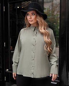 Жіноча блуза зі штапелю Фабрика моди Розміри: 48-50, 52-54, 56-58, 60-62
