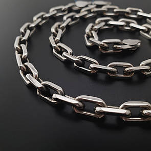 Срібний ланцюжок чоловічий якір. Масивна якірна цепочка срібло 70 грам 55 см