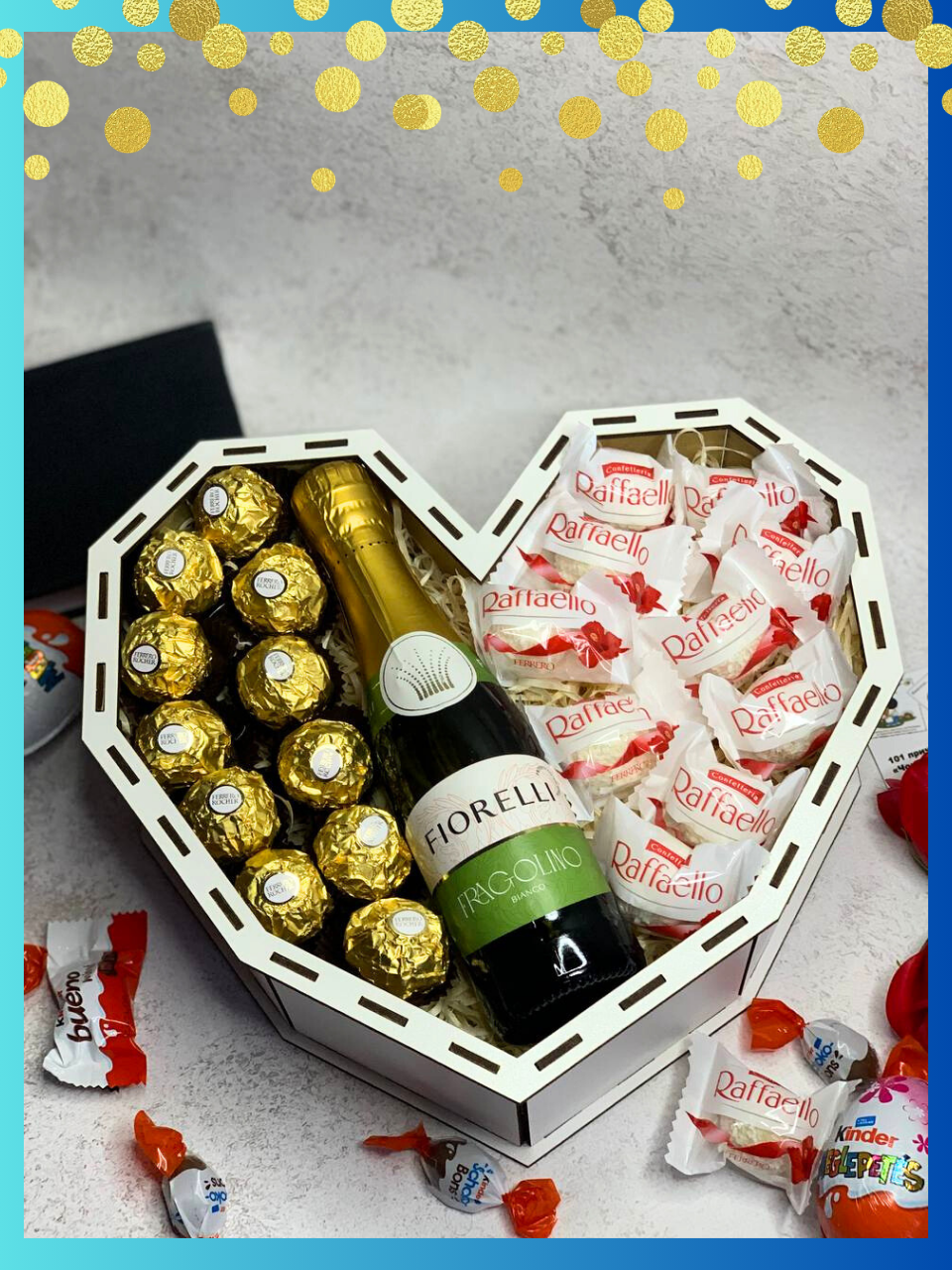 Сувенирные и подарочные наборы со сладостями Подарочные боксы для девушек Подарок для мамы с шампанским lnx - фото 1 - id-p2022794346