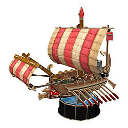 3D пазли конструктор "Римський Бойовий корабель" Cubic Fun