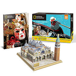 3D пазли конструктор National Geographic "Площа Святого Марка" Cubic Fun