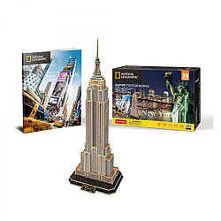 3D пазли конструктор National Geographic "Емпайр Стейт Білдінг" Cubic Fun