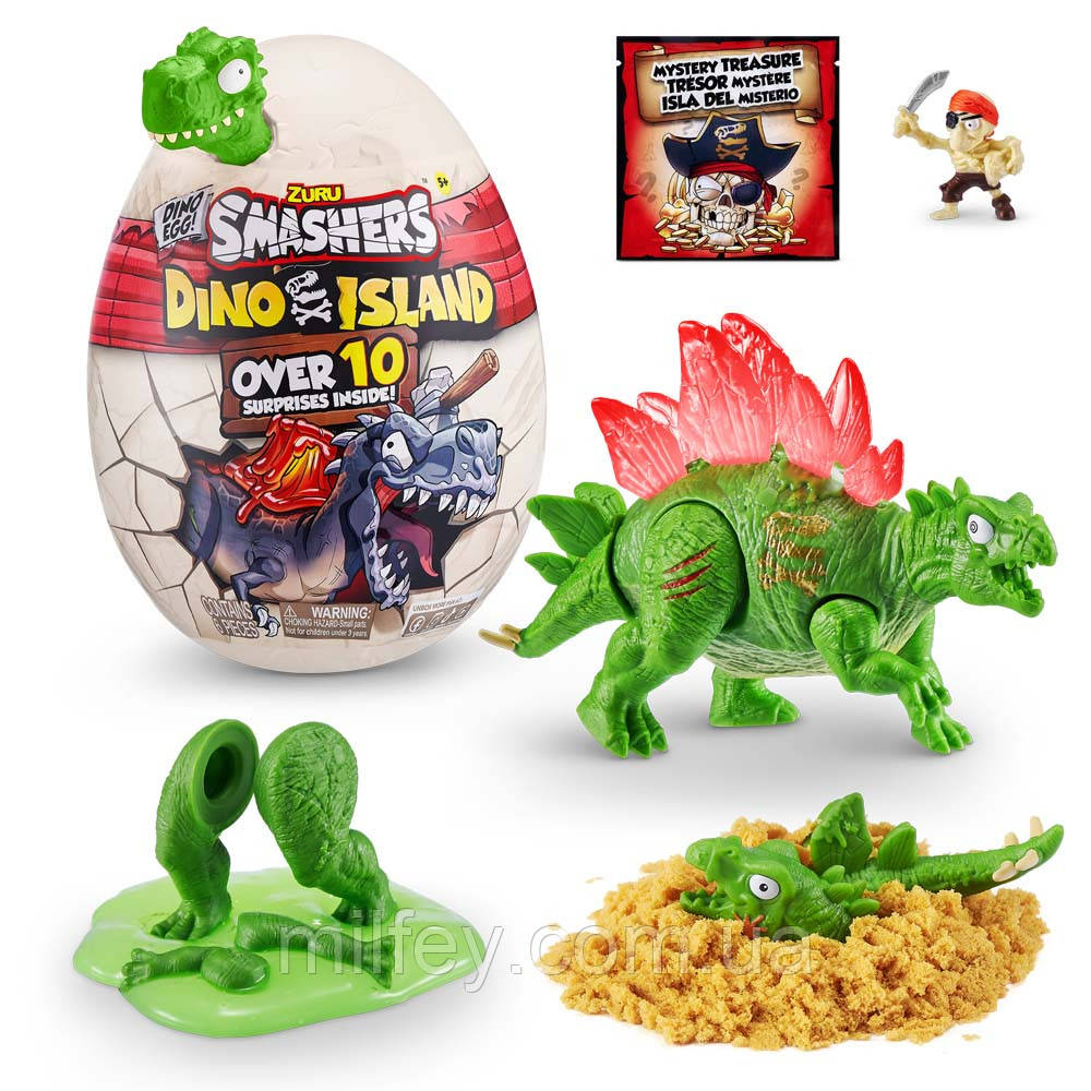 Іграшка у наборі Smashers Mini Dino Island з аксесуарами-D, фото 1