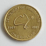 Австралія 1 долар 2001, 100 років Австралійської федерації