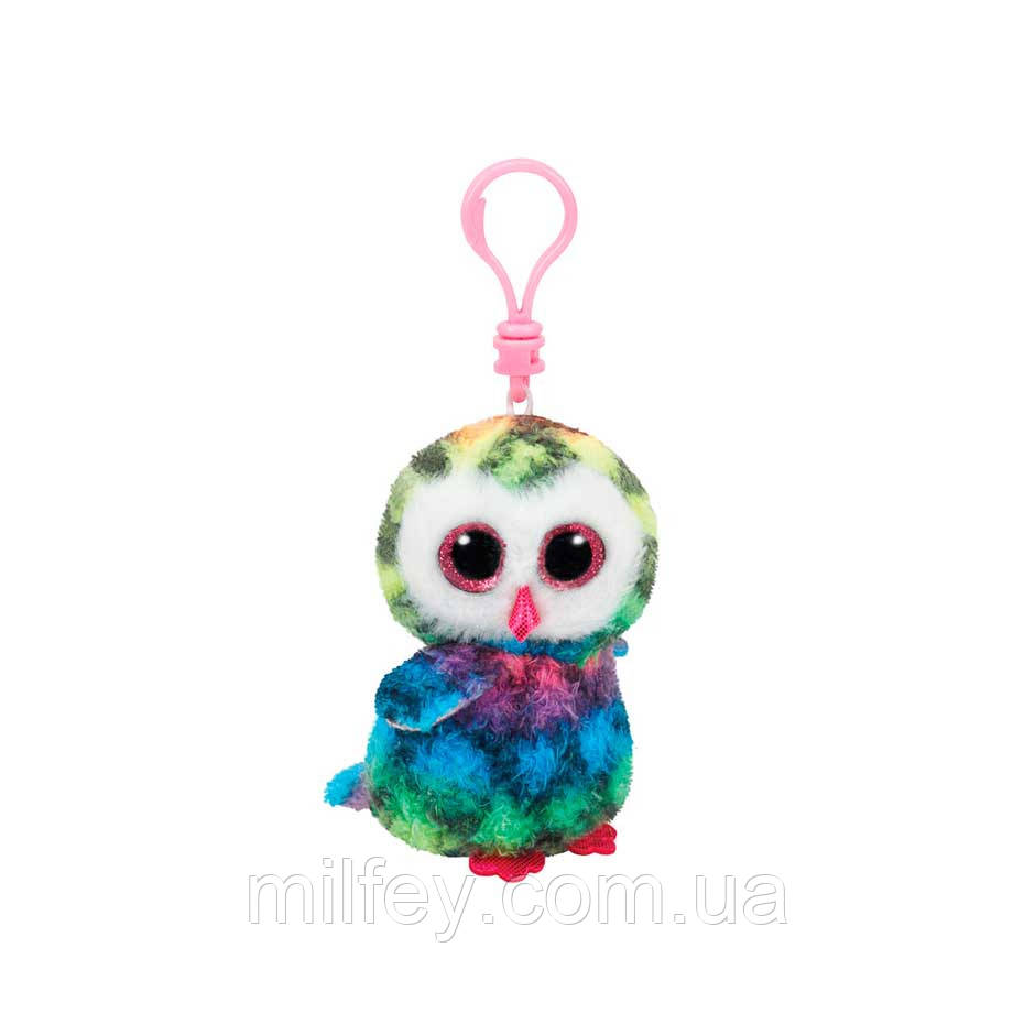 TY Beanie Boos Різнобарвна сова "OWEN" 12 см, фото 1