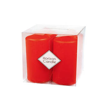 Набір ароматичних свічок Premium циліндр 4 шт полуничні Червоні