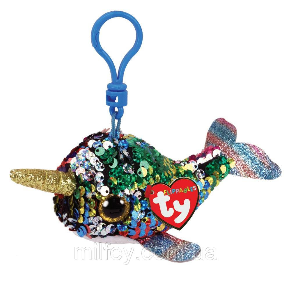 TY Flippables Нарвал "CALYPSO" 12 см, фото 1