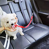Ремінь безпеки для тварин в автомобіль Рожевий, фото 4