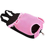 Легкий рюкзак - перенесення для маленьких та середніх собак Рожевий, фото 4