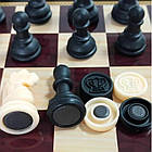 Ігровий набір 2 в 1 Шахи, шашки на магнітах 26 см х 26 см, фото 4