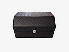Автомобільний органайзер - саквояж у багажник з екошкіри 38 х 32 х 30 см Чорний, фото 3