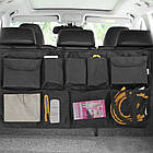 Автомобільний органайзер у багажник на липучках 89,5 см х 46 см  Чорний, фото 3